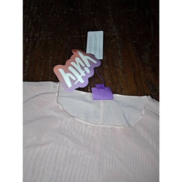 New XL Fabletics Yitty Bare A Mauve Mesh Me Smoothing Long Sleeve Thong Bodysuit - Picture 10 of 11